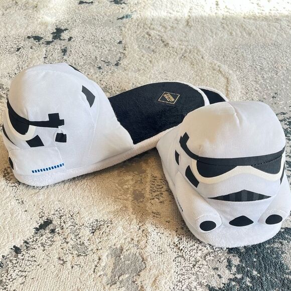 NEW Star Wars Stormtrooper 3D Plush Slippers Size Large - Picture 2 of 7